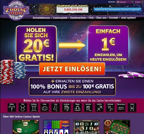 Zodiac Casino Erfahrungen und Bewertung .
